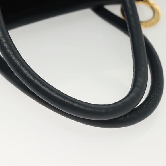 CELINE Hand Bag Nylon Navy Gold - Picture 7 of 13
